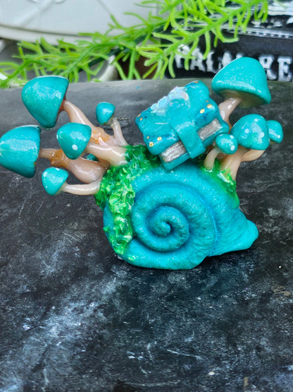 Pearl Turquoise Mushroom Shell